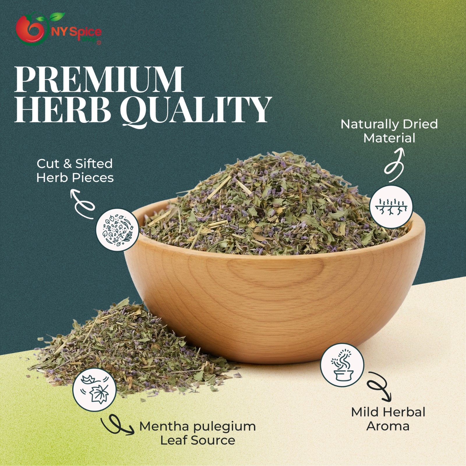 Pennyroyal Herb Cut & Sifted NY Herb Premium Quality FREE SHIP