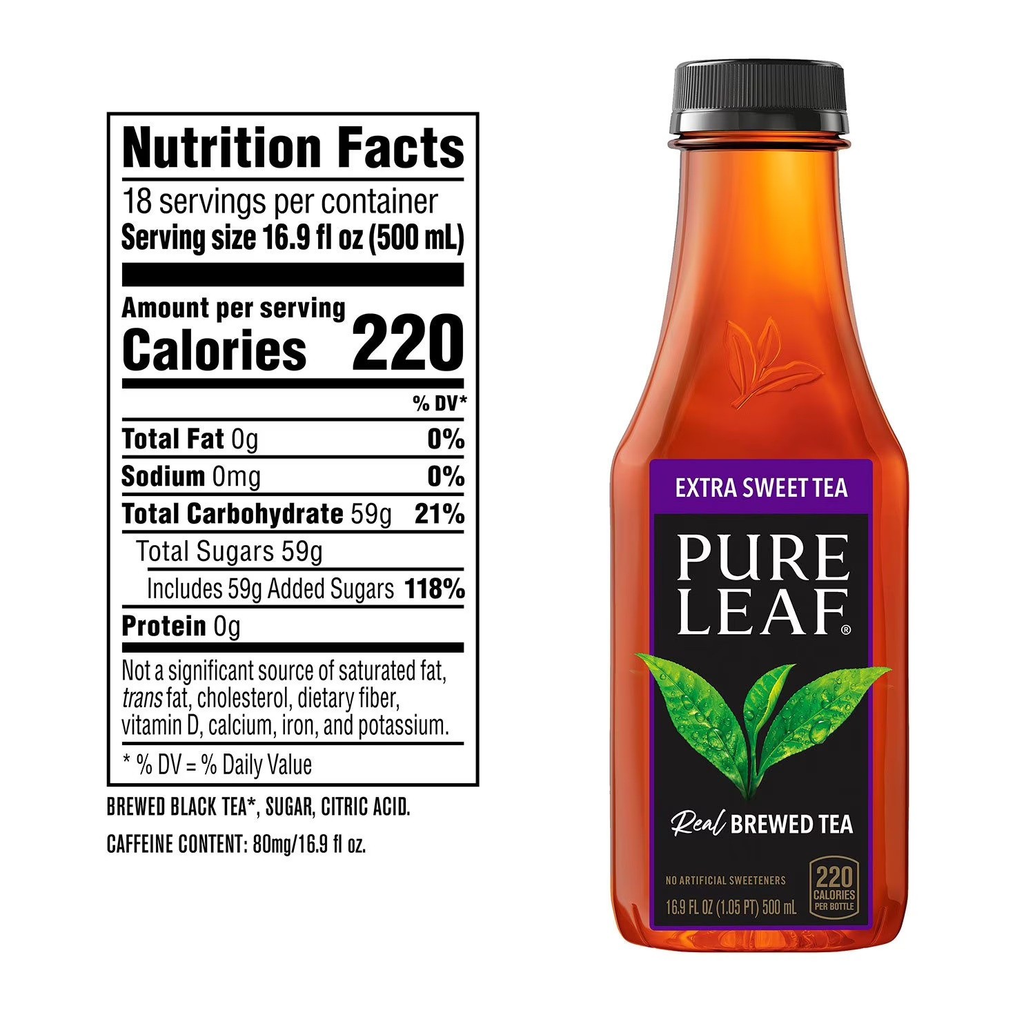 Pure Leaf Real Brewed Tea Sweet Tea (16.9 fl. oz., 18 pk.) – Select Your Flavor