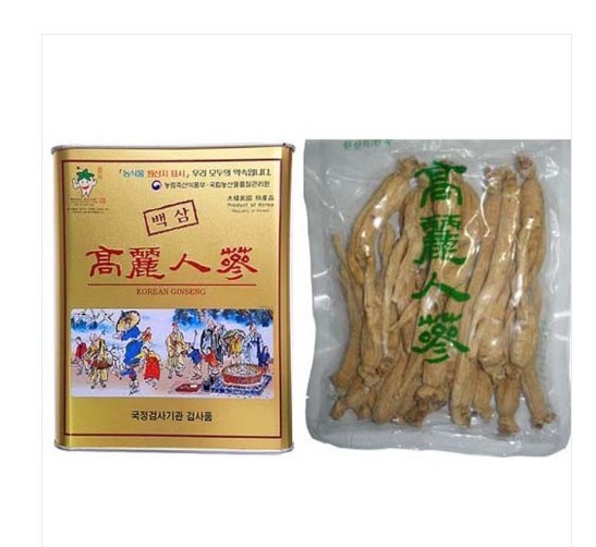 Korean 6 Years Dried White Ginseng Root AA Grade 300g