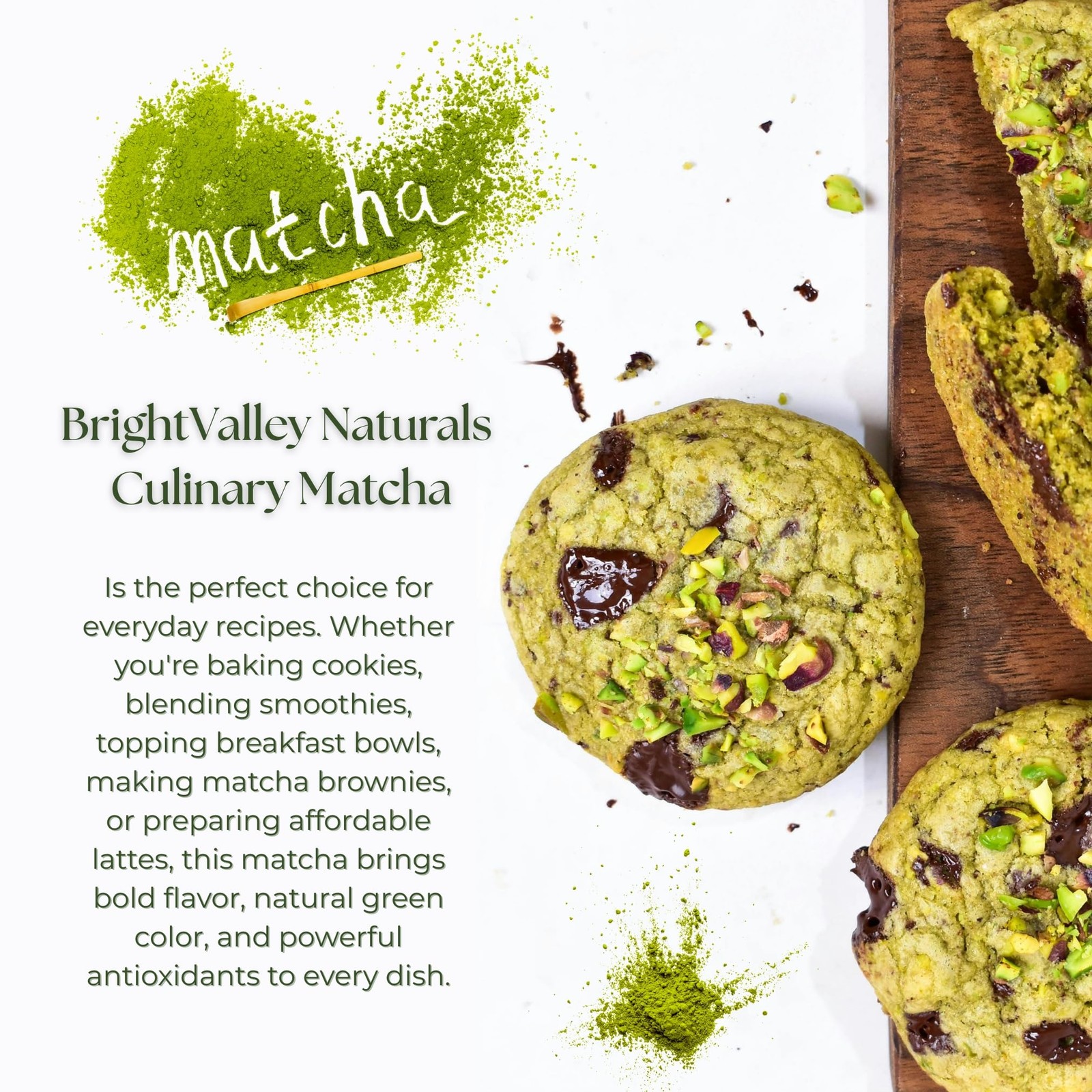 Culinary Premium Grade Matcha Powder – 100% Japanese Matcha, Green Tea Powder…