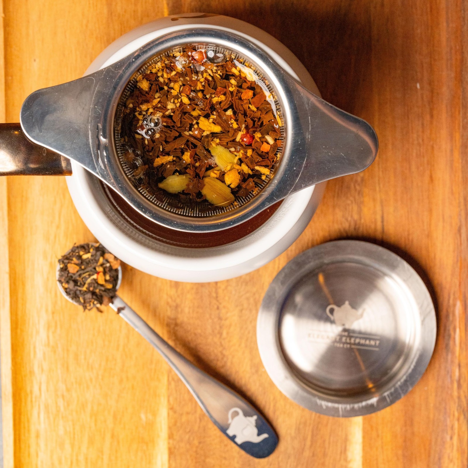 Perfect Scoop Loose Leaf Tea Spoon−18/8 Stainless Steel, teaspoon, Silver