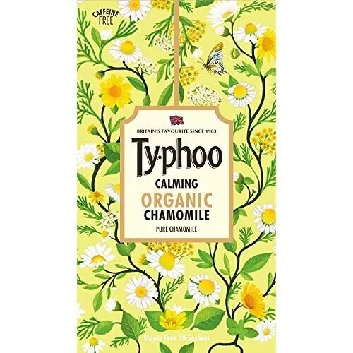 Ty-phoo Calming Organic Chamomile Caffeine Free Tea Bags (20 Tea Bags),24 Gm