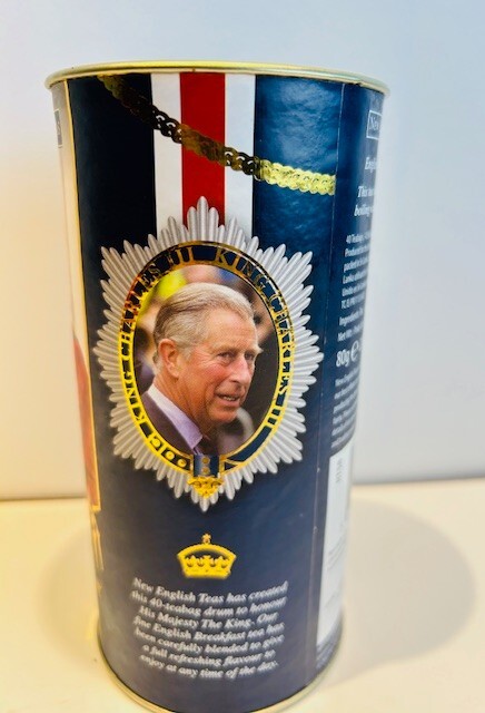 NEW ENGLISH TEAS- KING CHARLES III English Breakfast *Tea 40 Bags* Exp 12/2025