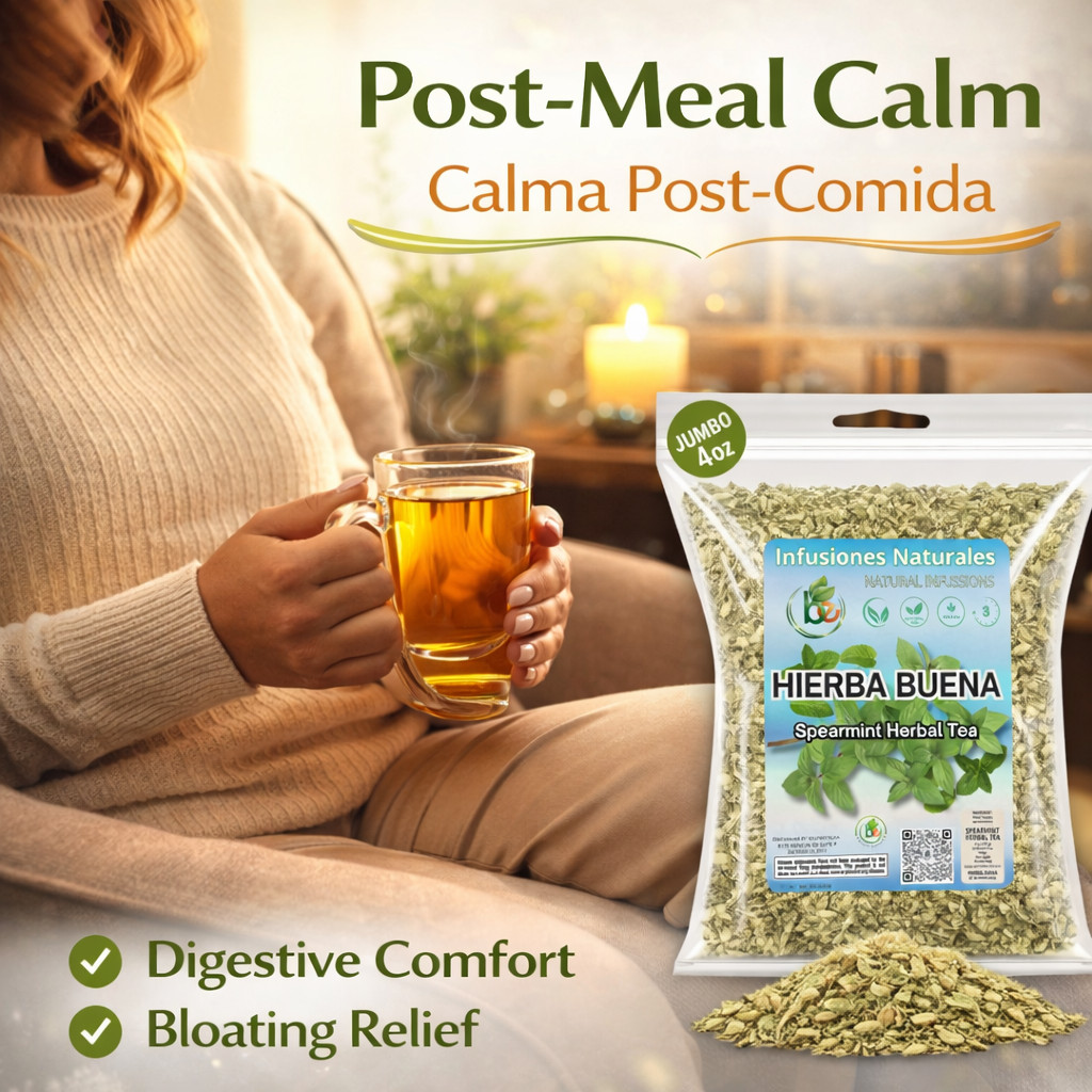 Spearmint Herbal Tea – 4 oz (113g) – Dried Mentha Spicata Leaves – Caffeine-Free