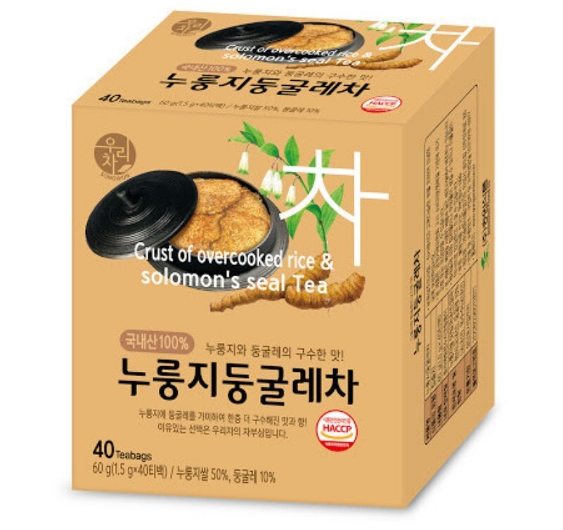 Korea Parched Rice 40 Tea Bags Nurungji Donggulle Tea Tasty