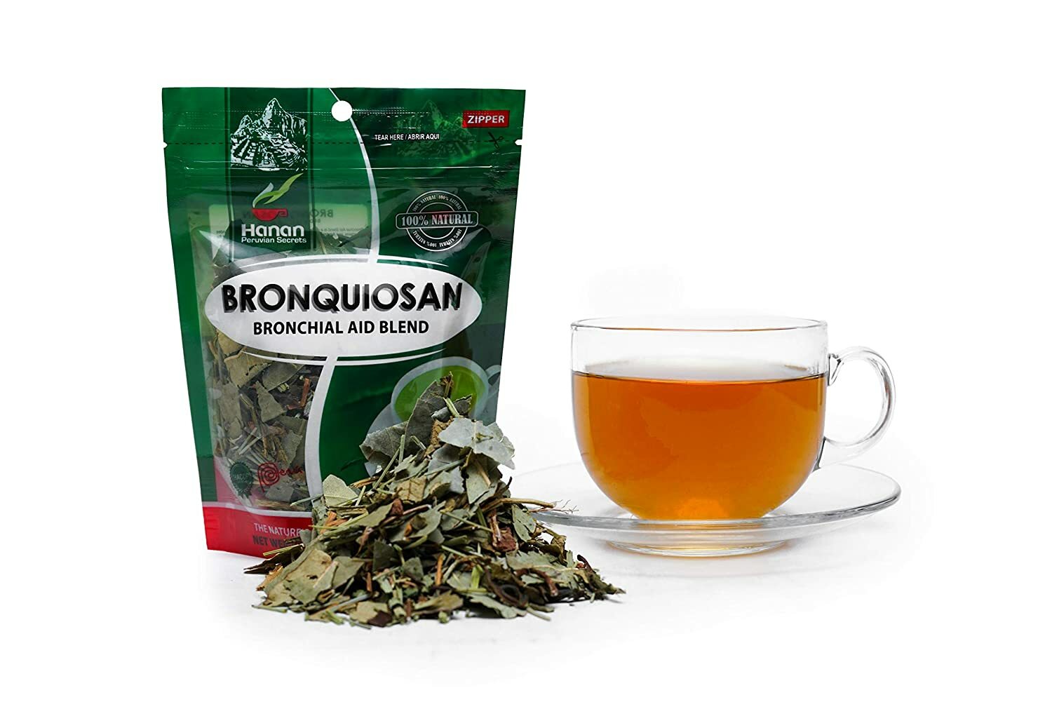 Hanan Peruvian Secrets Bronquiosan Herbal Tea | 100% Natural Bronchial Aid Blend