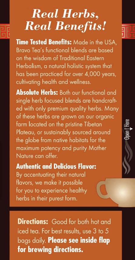 Turkey Tail Mushroom Herbal Tea, Caffeine Free 20 Tea Bags