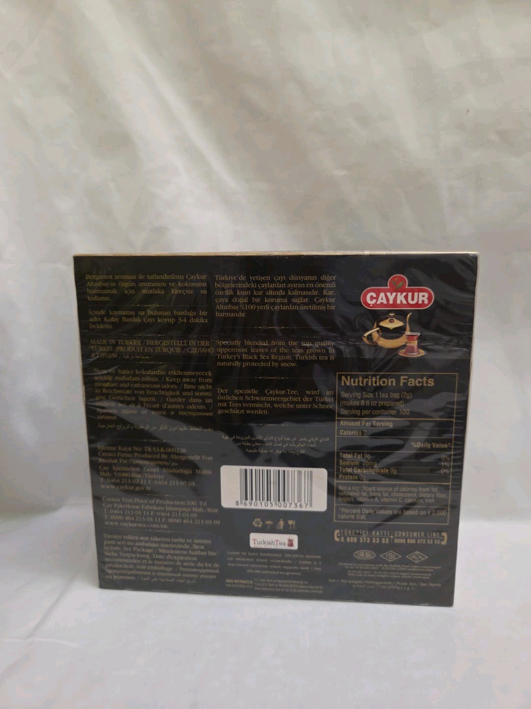 CAYKUR Altinbas Tomurcuklu , Kolay Bardak Cay 100 Teabags 200g/7.oz Exp:07/2026