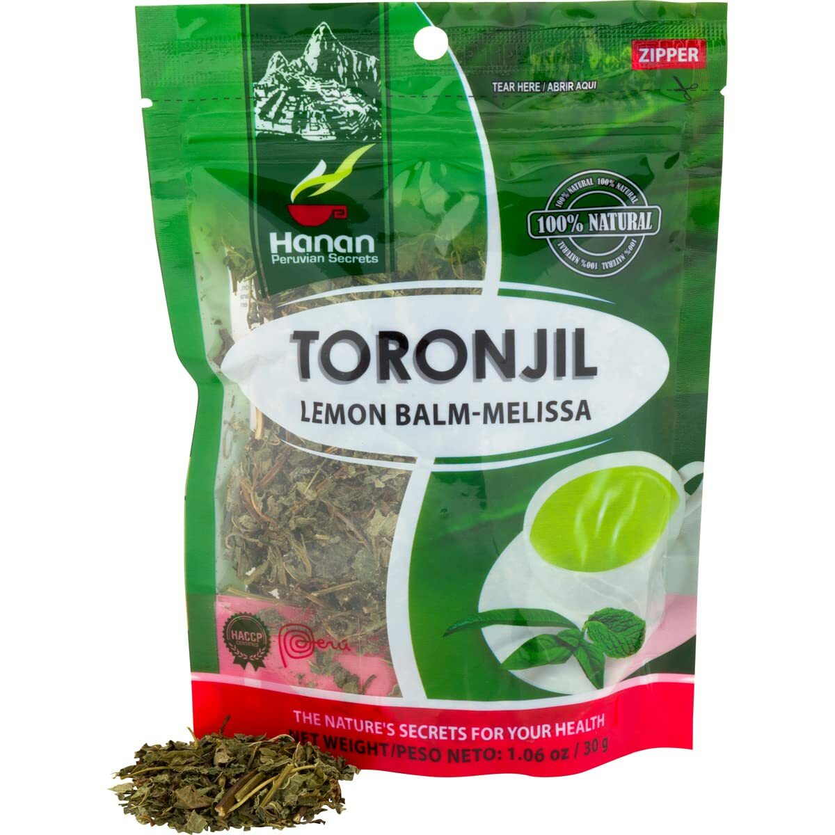 Lemon Balm Loose Herbs (Toronjil) 1.1oz (30g) – Relaxing Melissa Herbal Tea