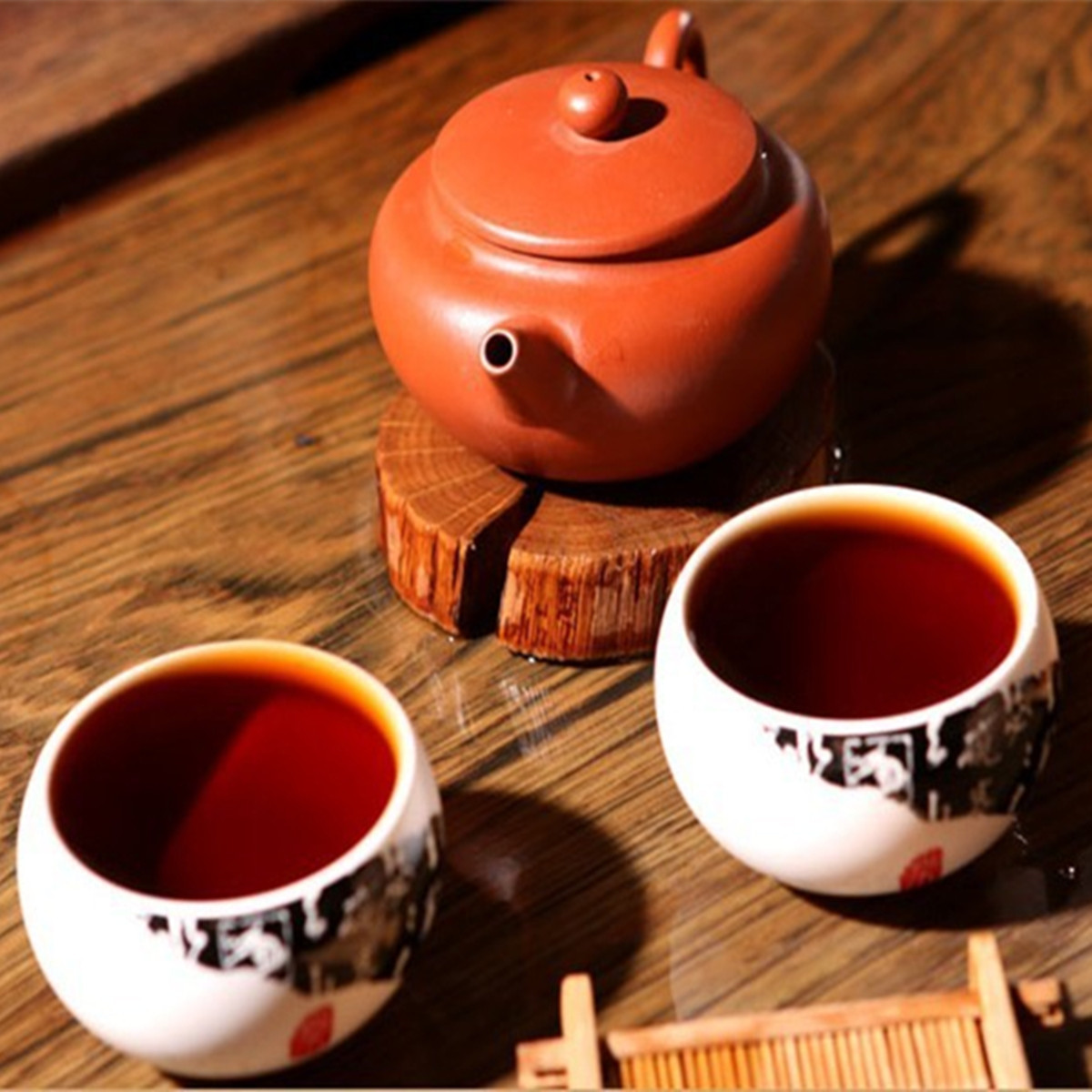 100g Yunnan Pu Erh Tea Ripe Moon Cake Flower Herbal Energy Tea for Men Women