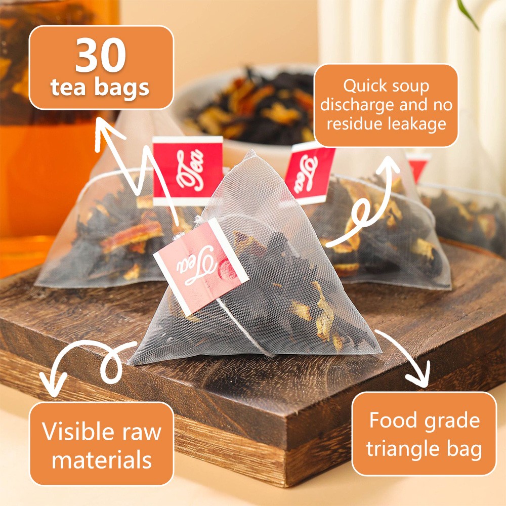 Dried Tangerine Peel Tea Orange Peel Puerh Tea Bags Chen Pi Infusion 30 Teabags