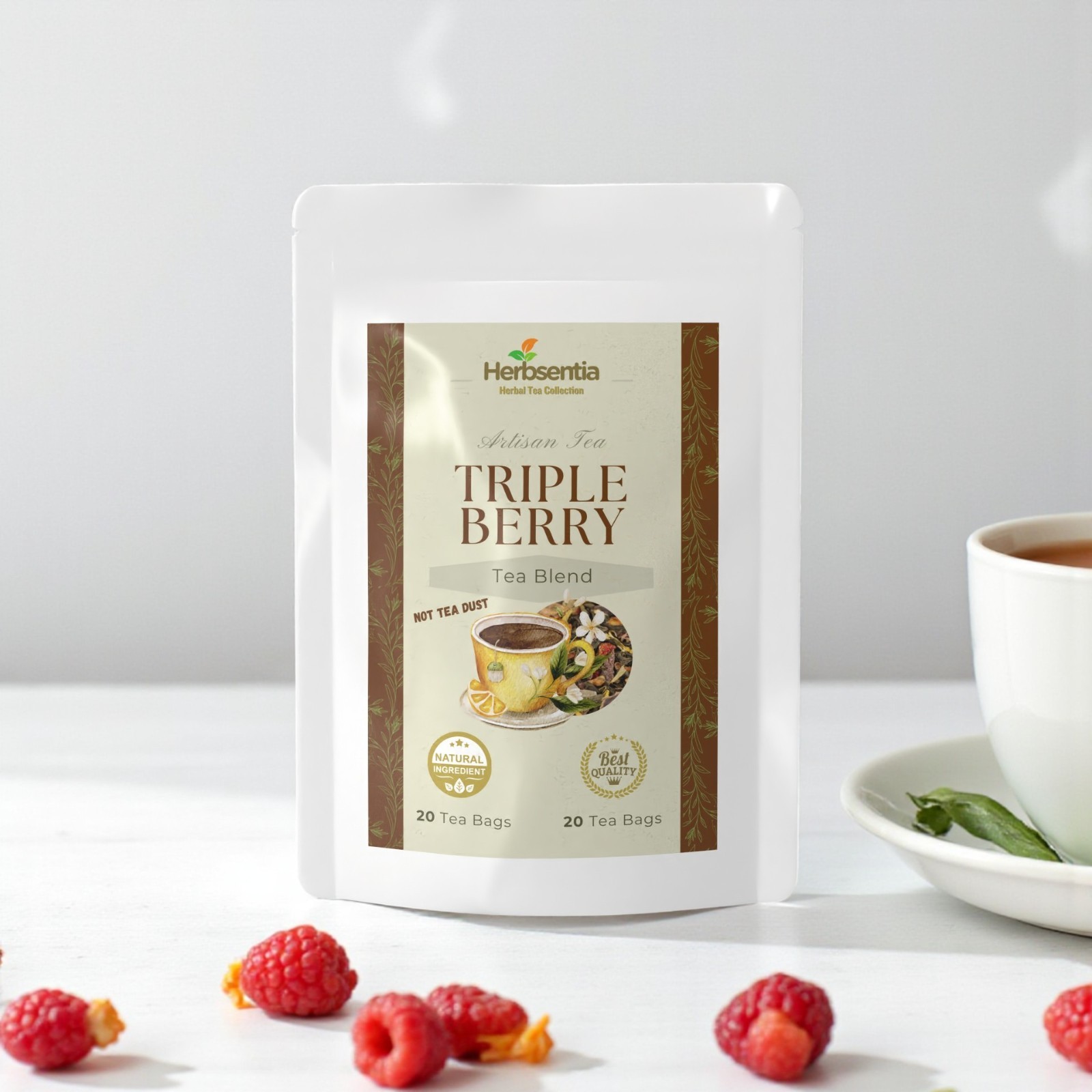Triple Berry Tea – Fruity & Refreshing Herbal Blend