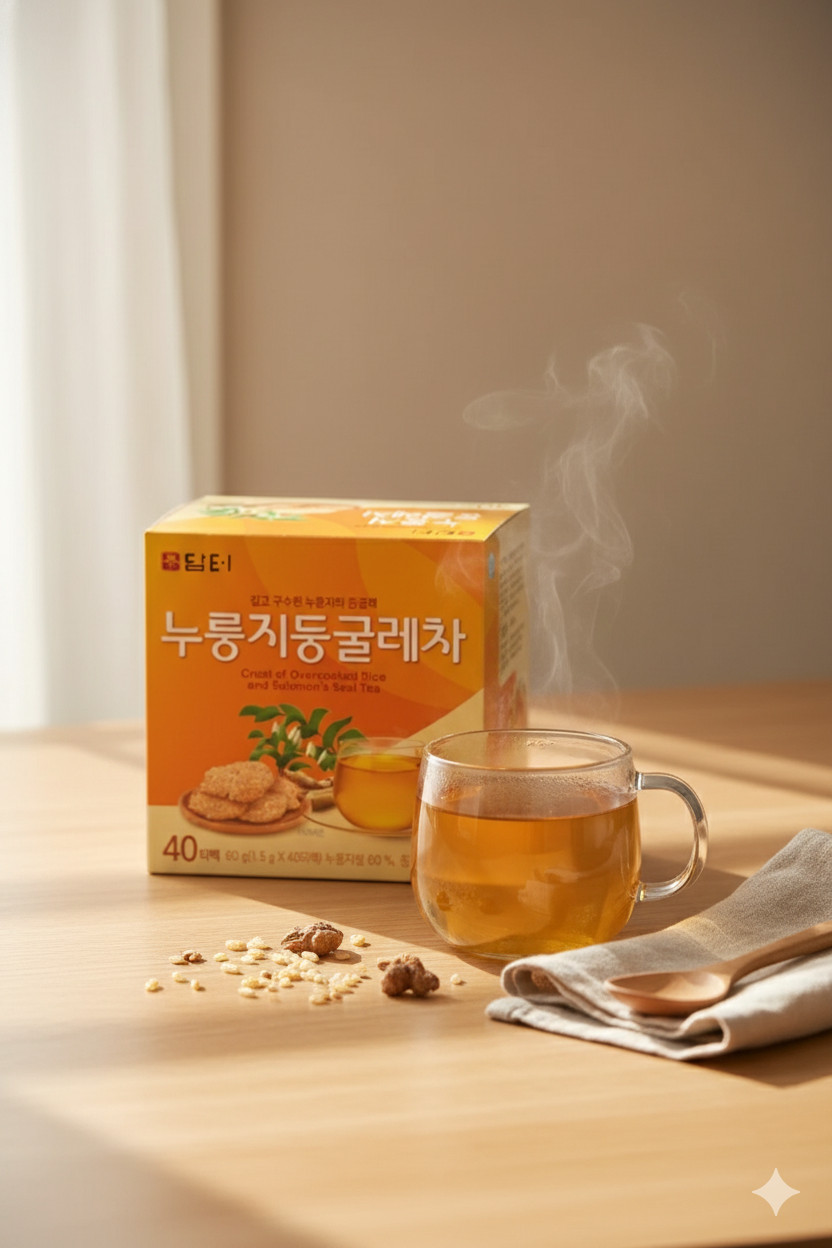 Damtuh Korean Roasted Rice & Solomon’s Seal Tea 누룽지 둥굴래차 Traditional Herbal Tea