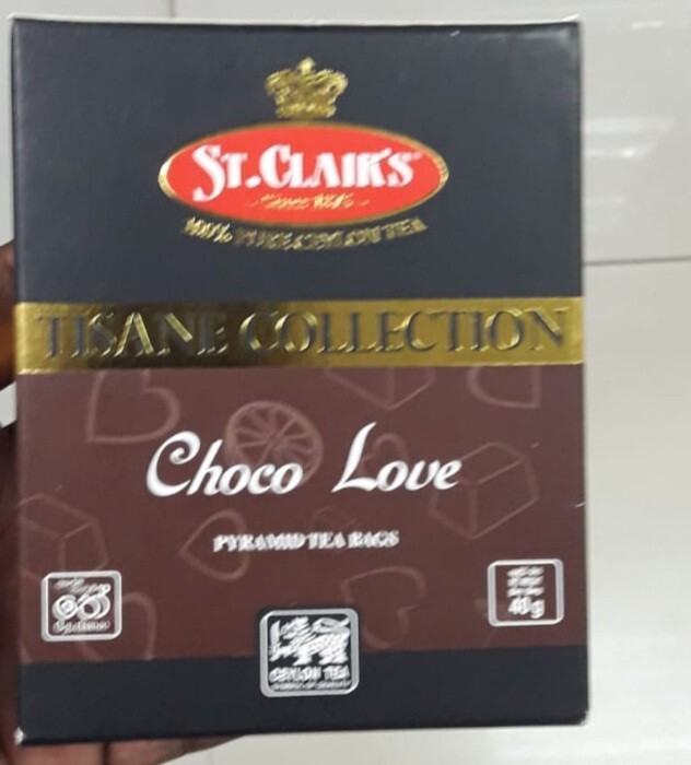 TISANE CEYLON BLACK TEA with natural orange peels with CHOCOLATE aroma 20 bags