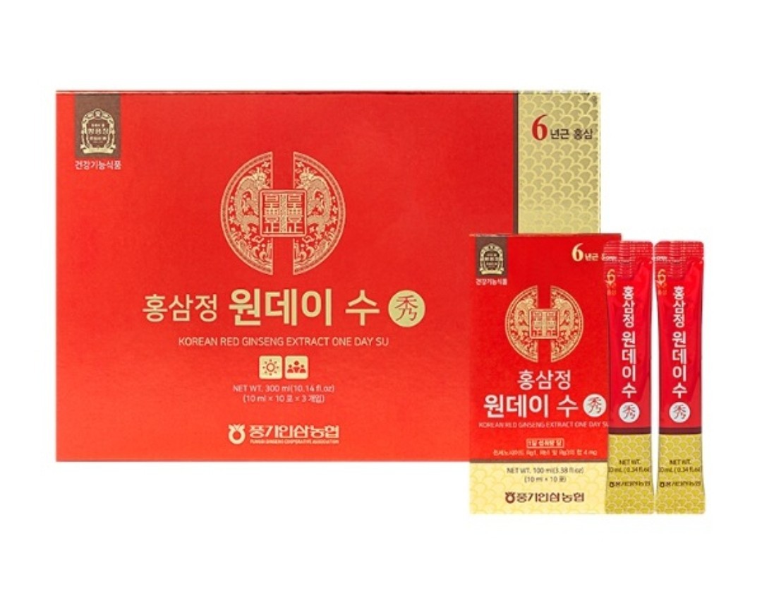 [Pung-gi Ginseng Nonghyup] Korean 6 Years Red Ginseng One Day Su Prime 10ml*30p