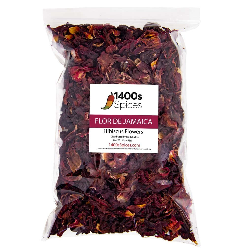 1Lb Dried Hibiscus Flowers Perfect for Tea and Mexican Agua Fresca, Flor De J…