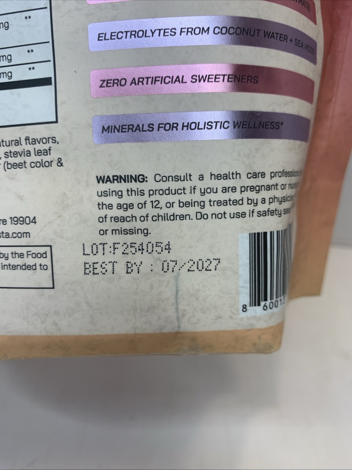 Brainista Yerba Magic Electrolyte Minerals Tropical Punch 20 Servings Exp 7/2027