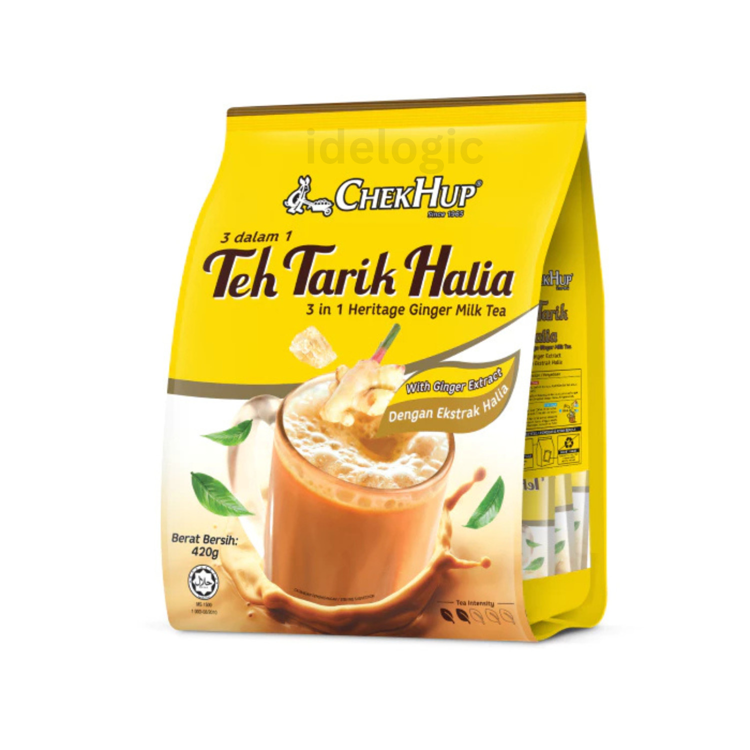 Teh Tarik Halia Ginger Milk Tea 2 Pack Chek Hup 3in1 (12 Sachets) Free Shipping