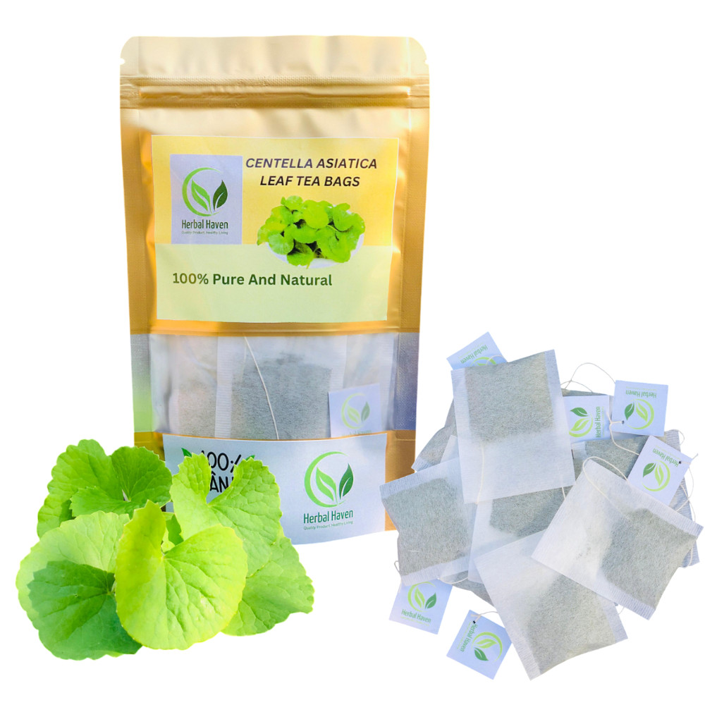Gotu Kola Tea Bags (Centella Asiatica) 100% Natura Herbal Leaf Tea Caffeine Free
