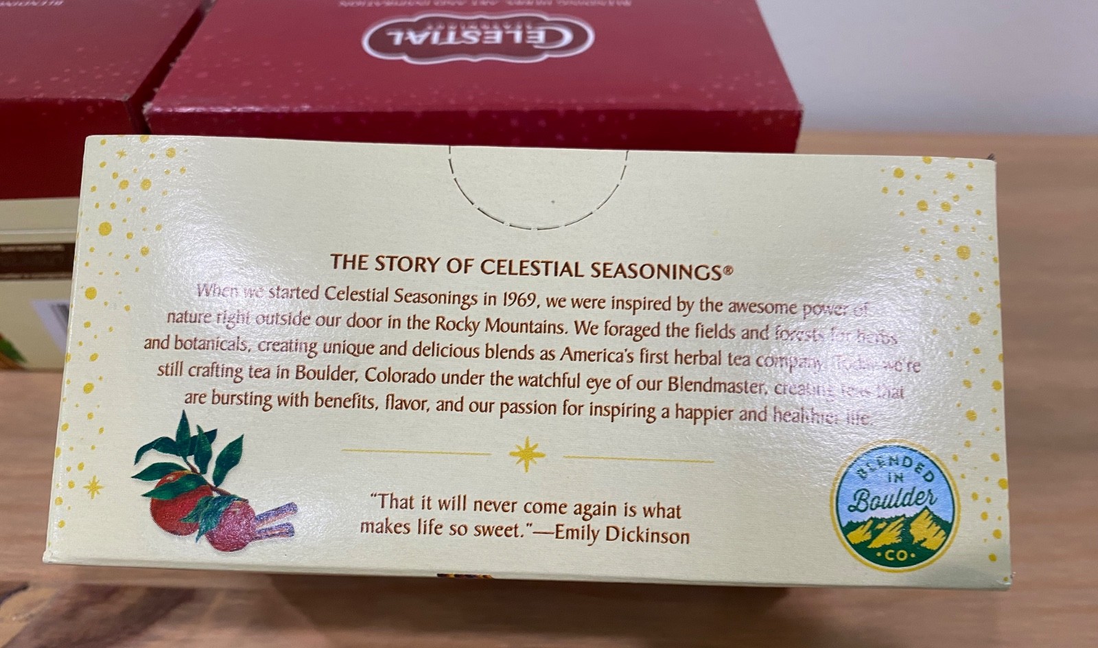 Celestial Seasonings Cinnamon Apple Spice Herbal Tea LOT/4 Boxes BBD 11’27