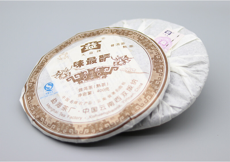 WEI ZUI YAN * 2007 TAETEA Menghai Dayi Old Pu’er Pu-erh Ripe Shu Puer Tea 400g