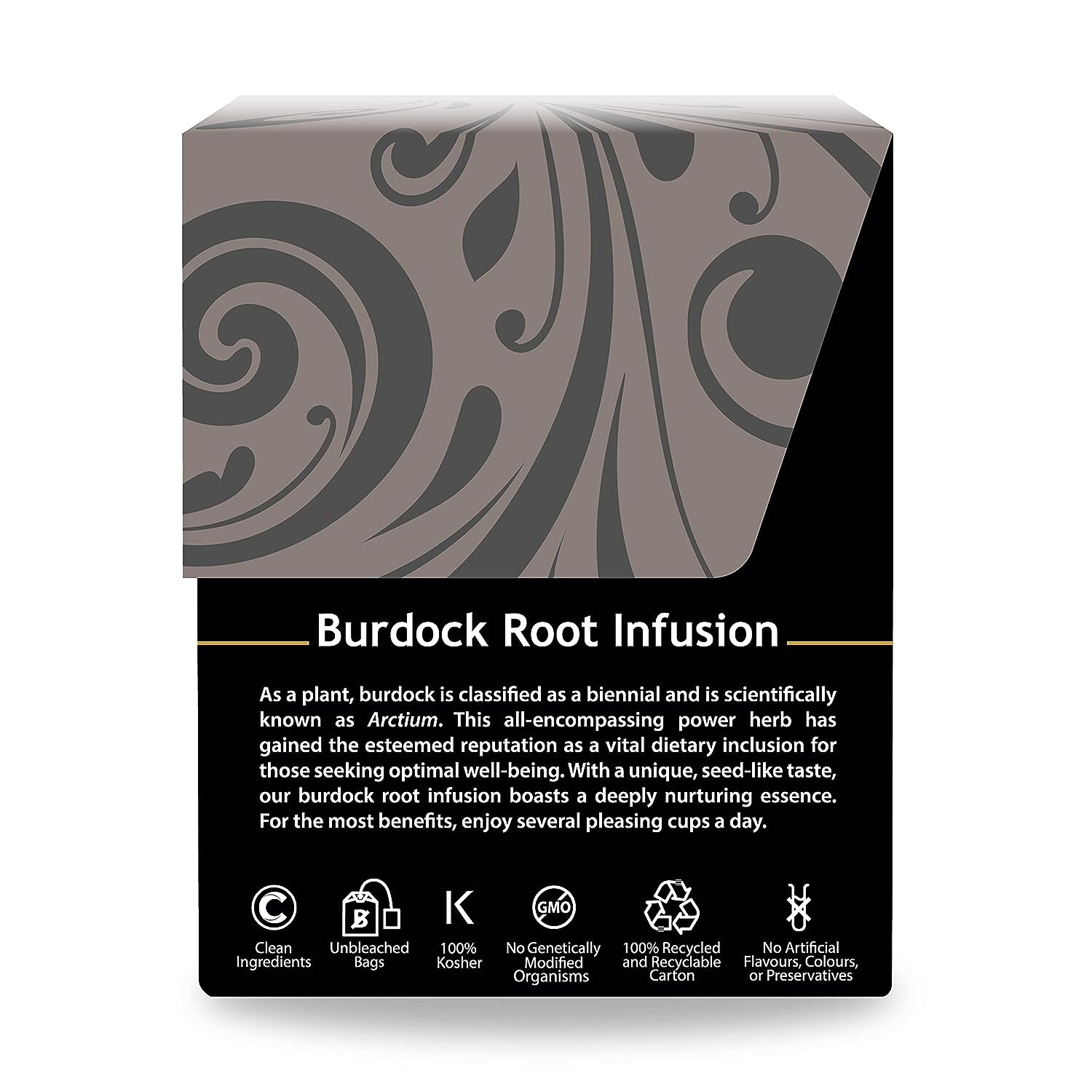 Buddha Teas Organic Burdock Root Tea, 18 Tea Bags