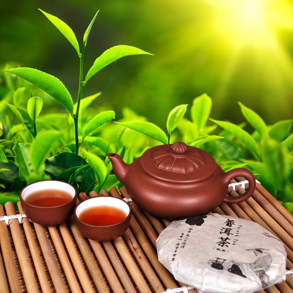 Yunnan Ripe Pu-erh Tea Cake 100g – Deep Earthy Flavor & Gentle Energy Boost
