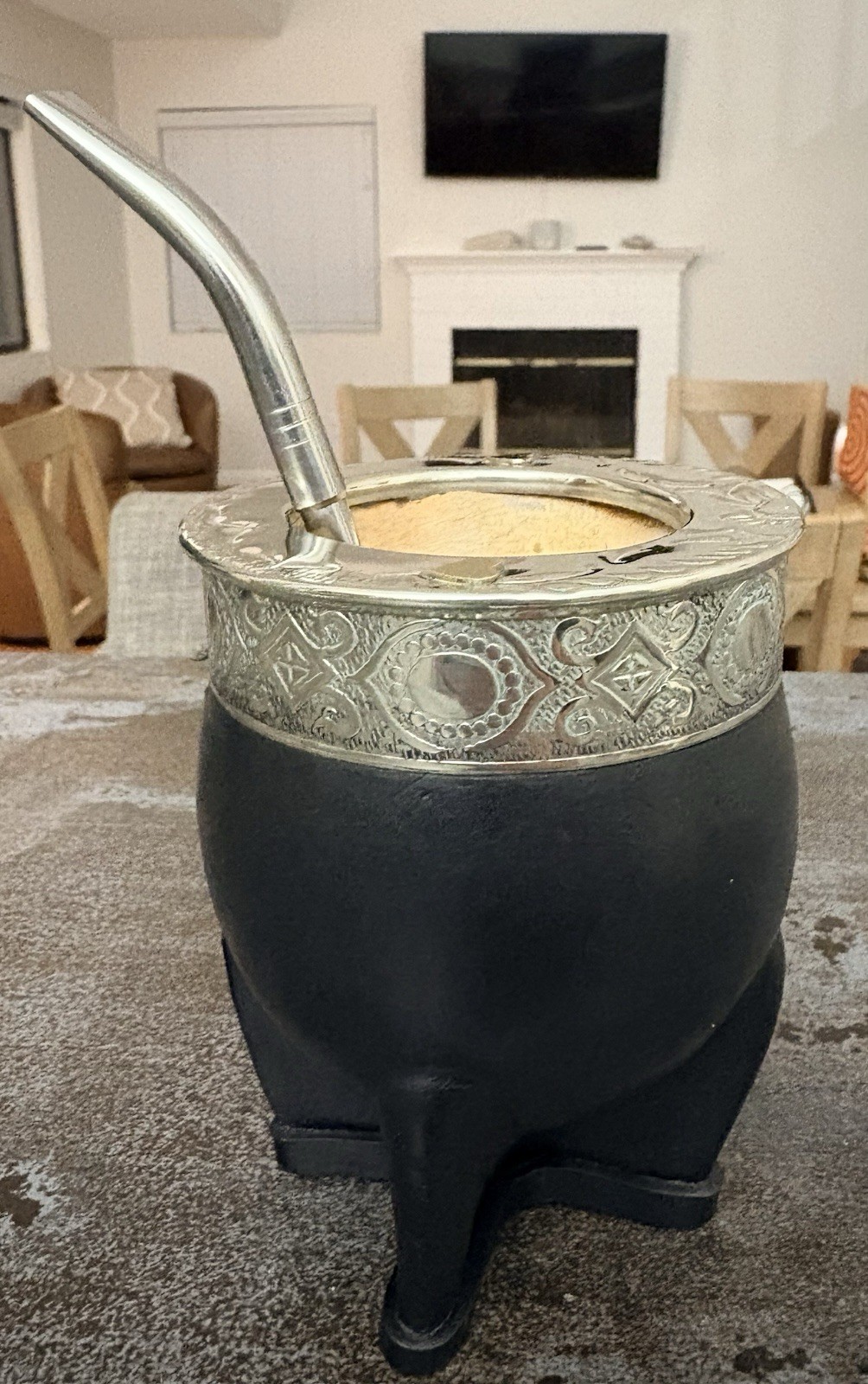 Yerba Mate Gourd Imperial With Hearts