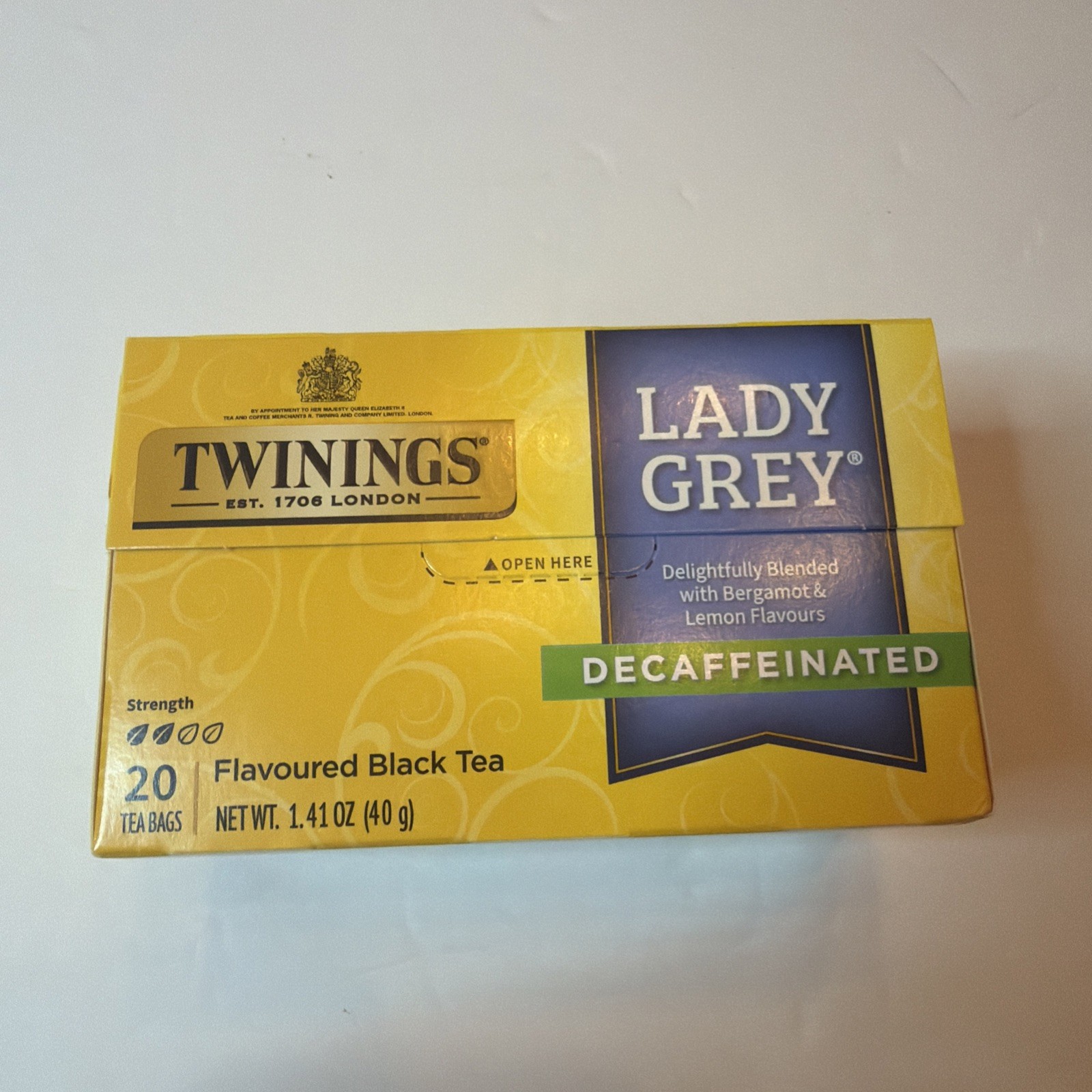 Black Tea Decaffeinated Lady Grey 20 Bags (Case of 6) 4/24/28