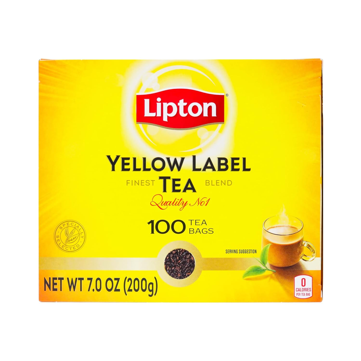 Yellow Label International Blend | Tea Bags |Black Tea| Premium Quality | 200 G