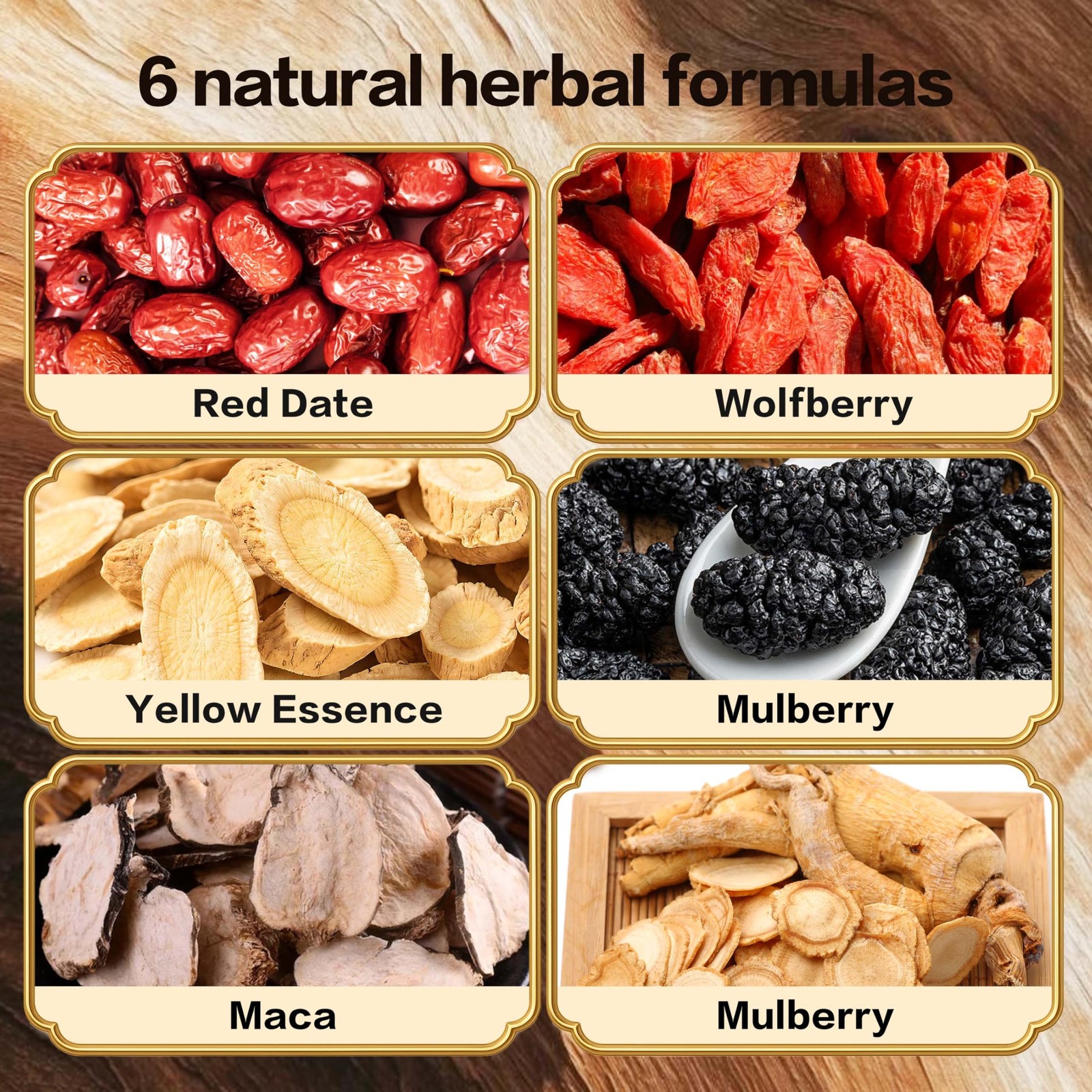 Monbrizz kidney tea formula Ginseng Six treasure te divina, maca root,…