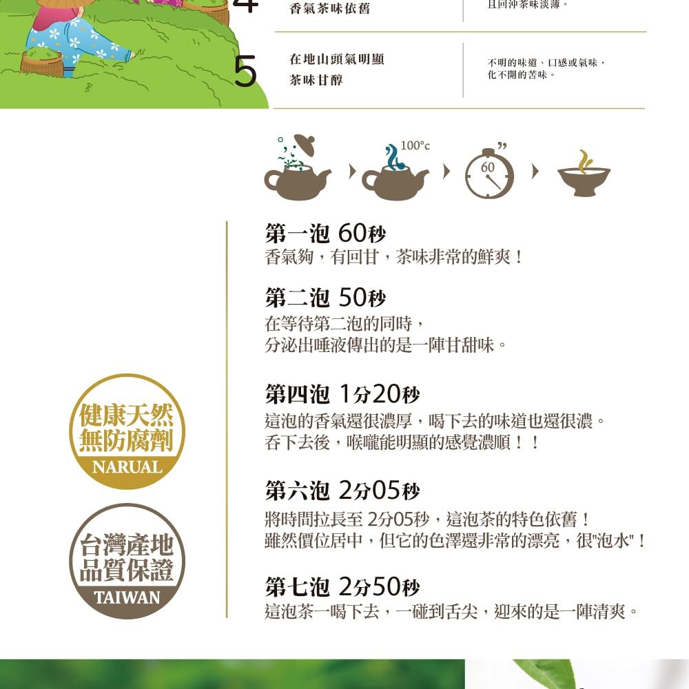 TAIWAN CHA REN Series – Taiwan Dong Ding Oolong Tea Loose Leaves, 3.5oz (100g)