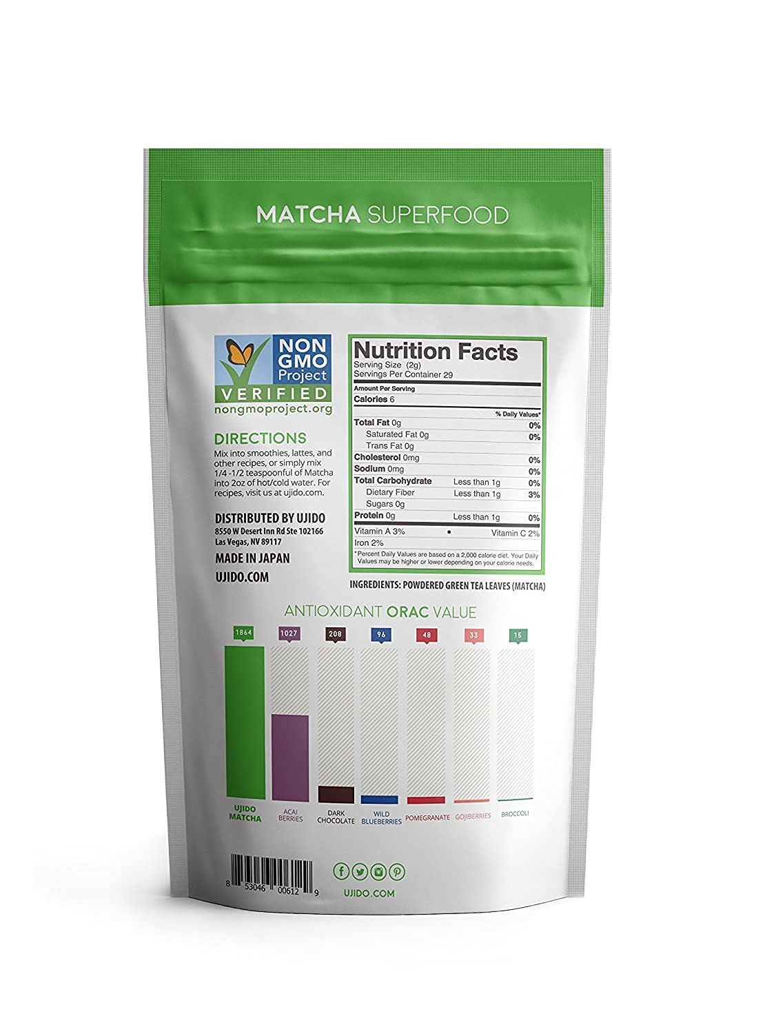 Japanese Matcha Green Tea Powder Ceremonial Blend (2 oz)