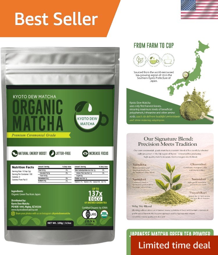 Ceremonial Blend – Authentic Japanese First Harvest – USDA & JAS Organic Cere…