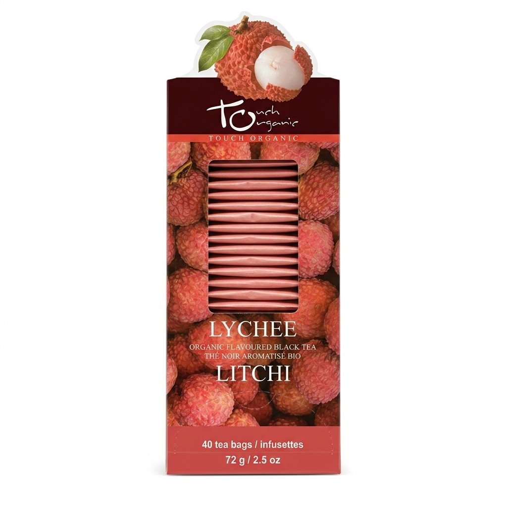 Touch Organic Strawberry White Tea- 40 Tea Bags-2.5oz