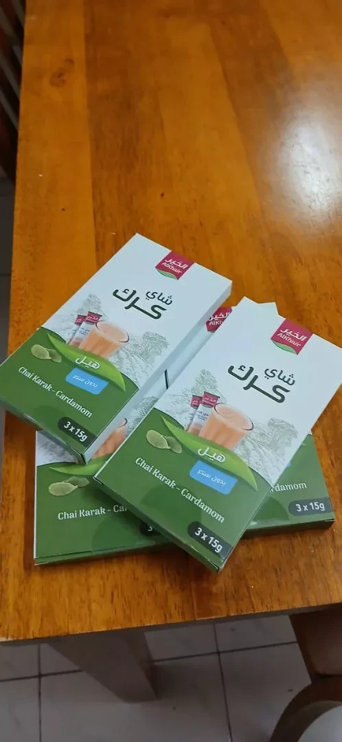 2x Karak Chai Tea Premix 12 Sachets 180g Sugar Free Cardamom Instant Milk Tea