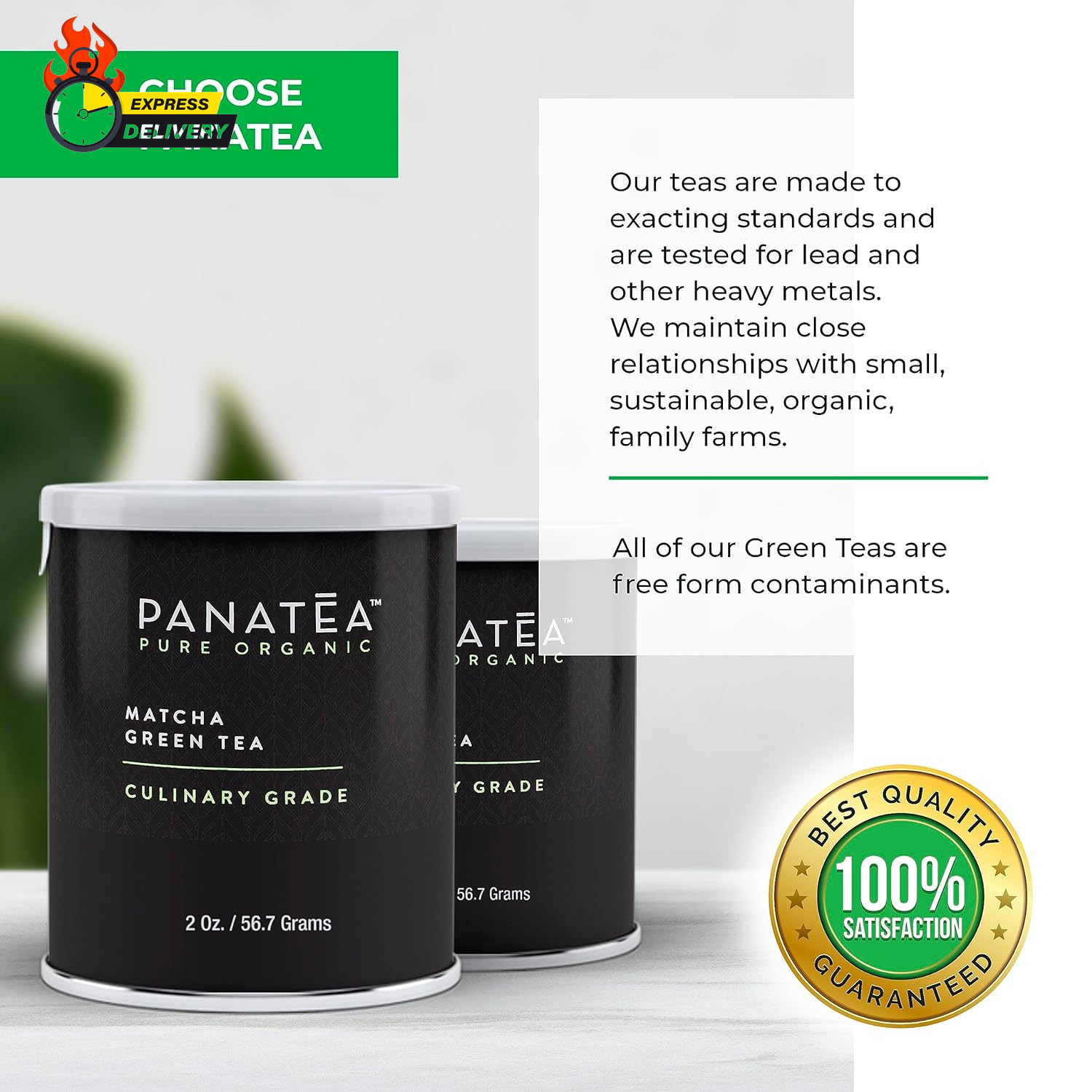 Certified Organic Matcha Green Tea Powder | 100% Pure Premium Culinary Grade Mat