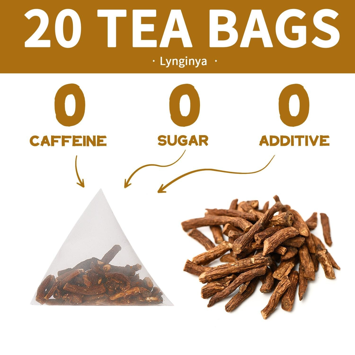 Lynginya 40 Chrysanthemum & Cassia, 120 Dandelion Root or 120 Spearmint Tea Bags