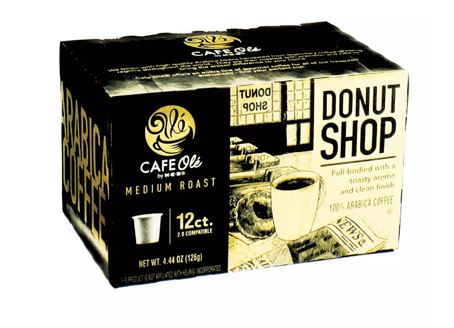 NEW HEB Donut Shop Medium Roast Single Serve Coffee Cups 12 Count Instant H-E-B