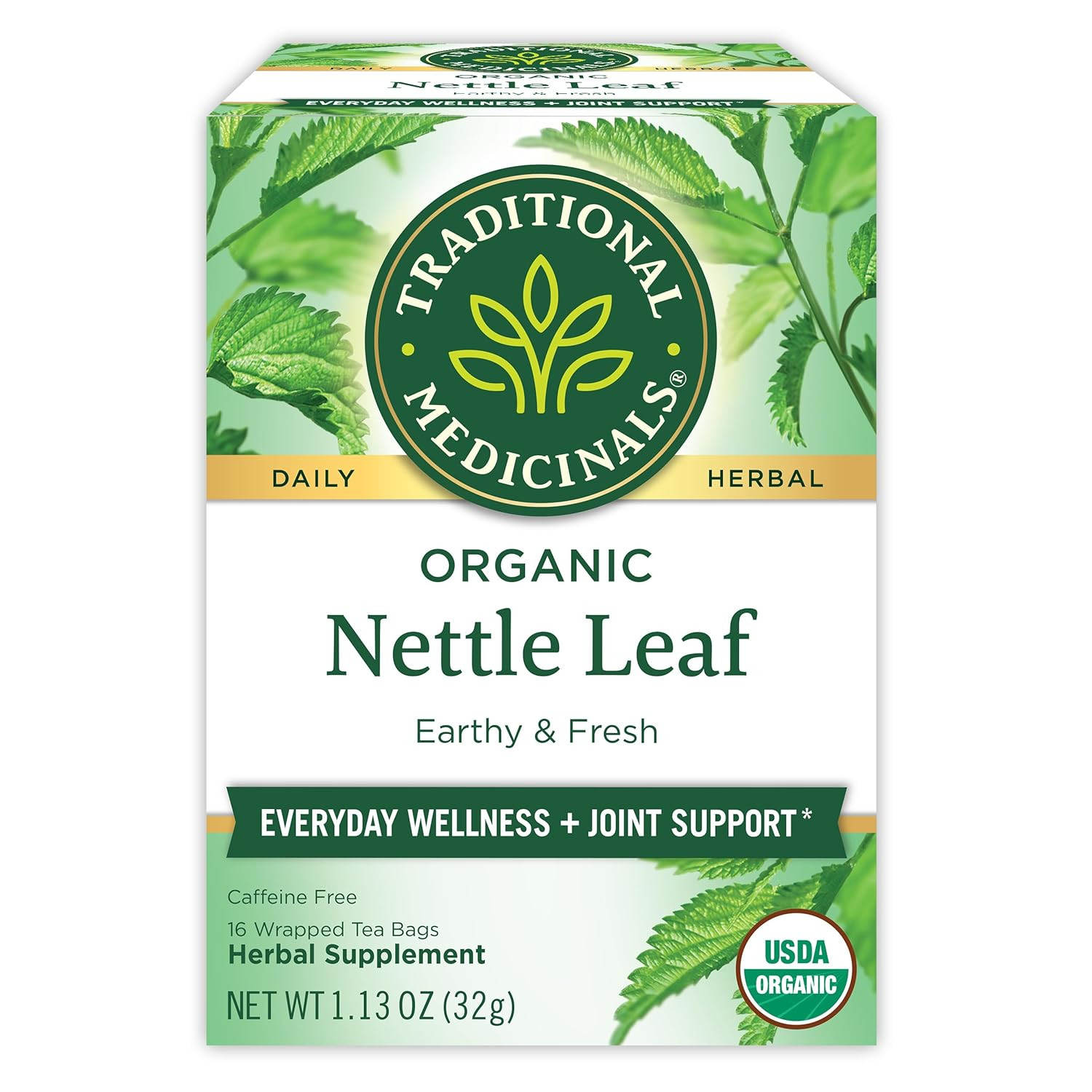 Traditional Medicinals Organic Nettle Leaf Tea 16 Bag(S)