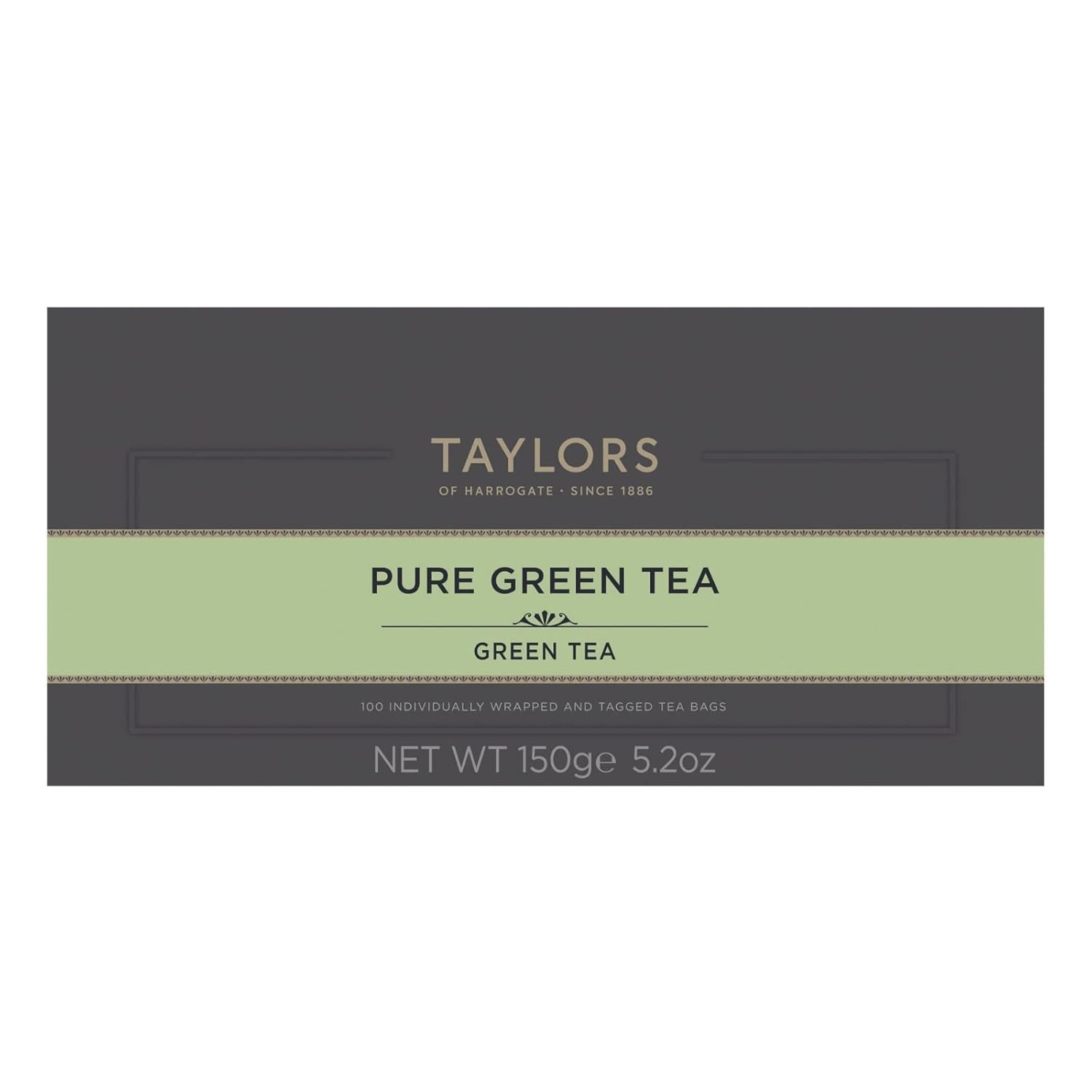 Taylors of Harrogate Pure Green Tea, 100 Count (Pack 1)