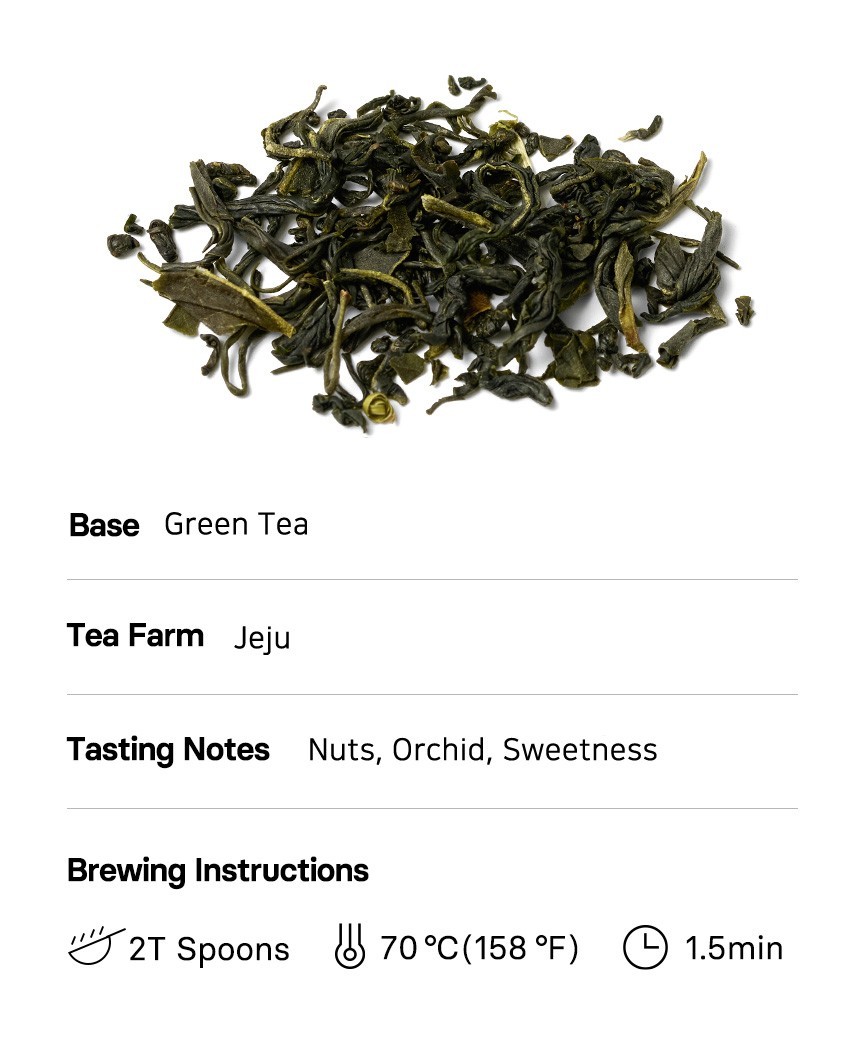 OSULLOC SEJAK Organic Jeju Green Tea 80g Loose Leaf Tin Korean Premium