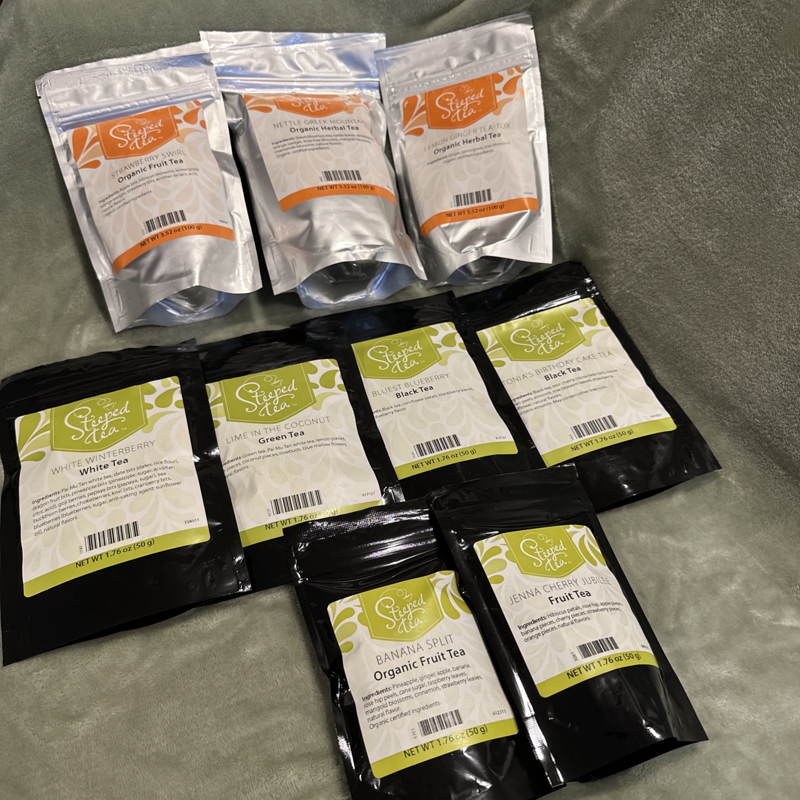 Steeped Tea- Mega Bundle Loose Leaf Teas. Flavor Variety! Great For Gifting!