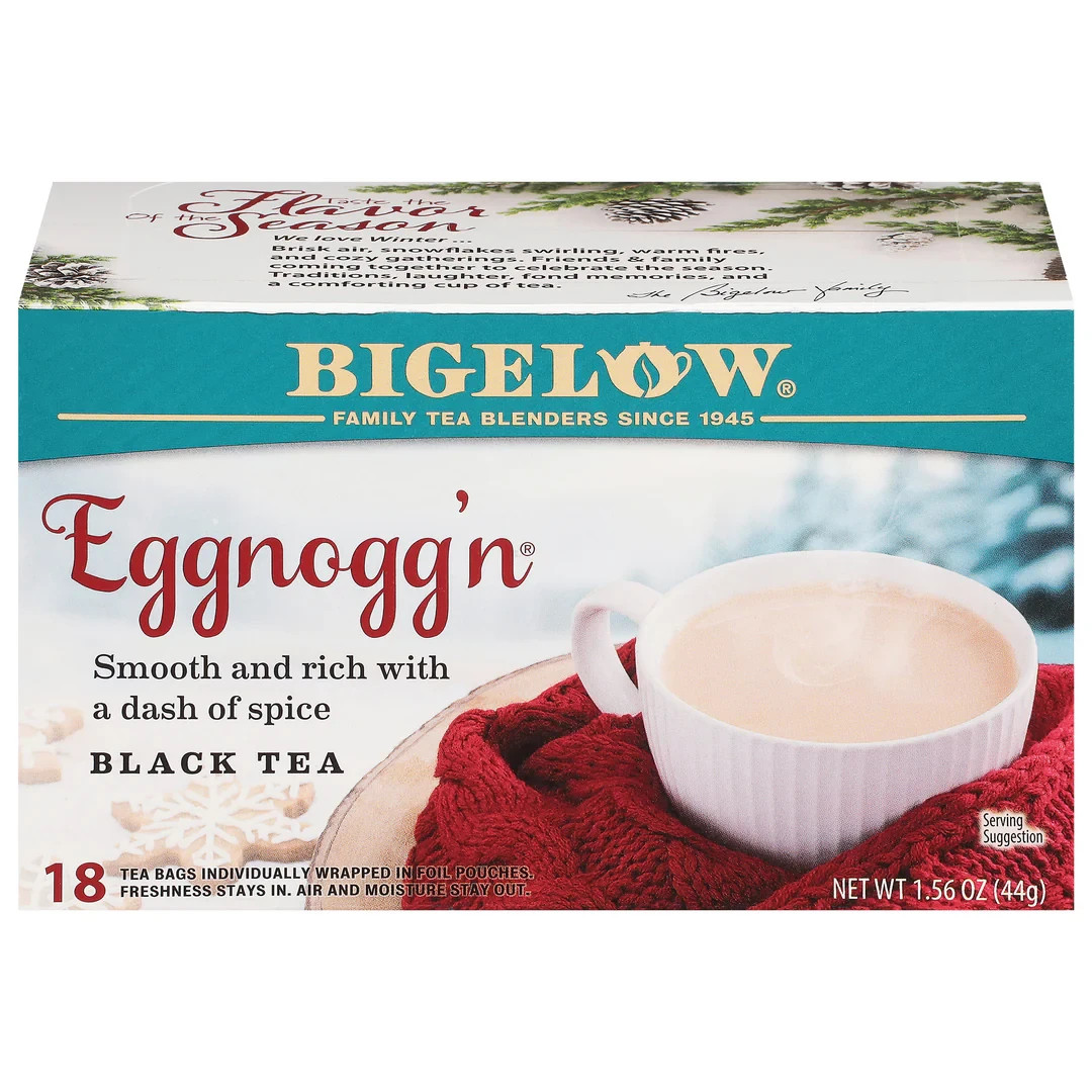 Bigelow Eggnogg’n Tea – 18 Per Box – (3) Boxes Total