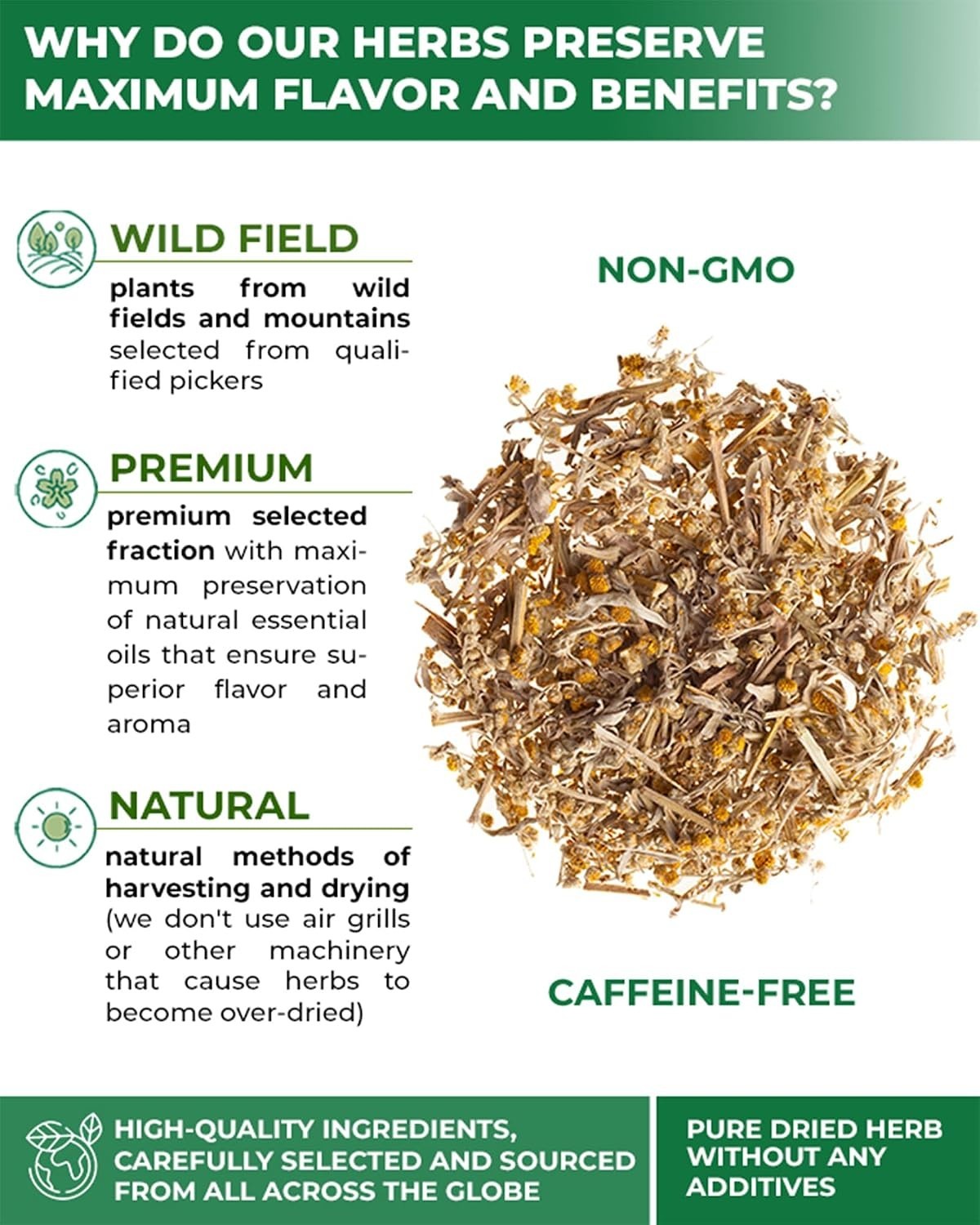 4 oz. Wormwood Tea – Loose Leaf Herbal Blend for Digestive Wellness
