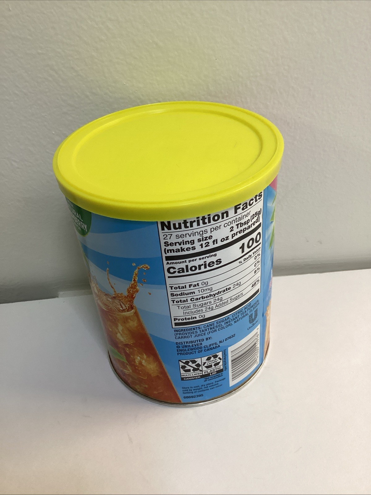 Lipton Iced Tea Raspberry Iced Tea Mix, Makes 10 Quarts NEW HTF Exp 03/05/26