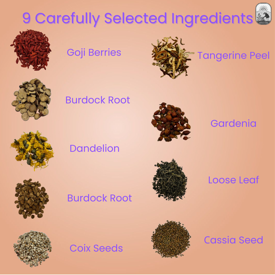 Dandelion and Wolfberry Herbal Tea 120g Detox Blend, Liver and Kidneu Support