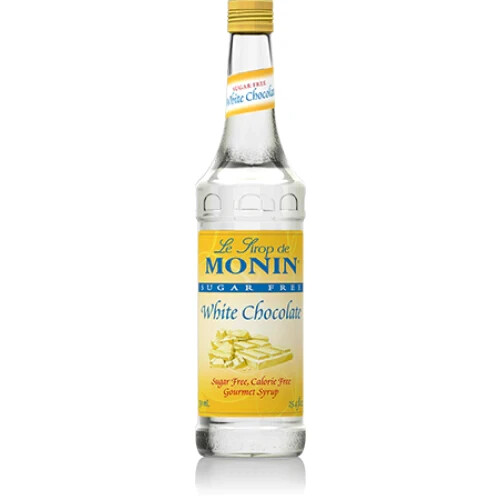 Monin Sugar Free White Chocolate Syrup (750mL), H-Chocolate, White-sf