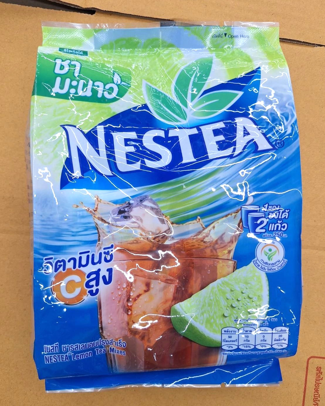 NESTEA Thai Lemon Tea Mix Iced Tea Powder Authentic High Vitamin C 13g.x18 stick