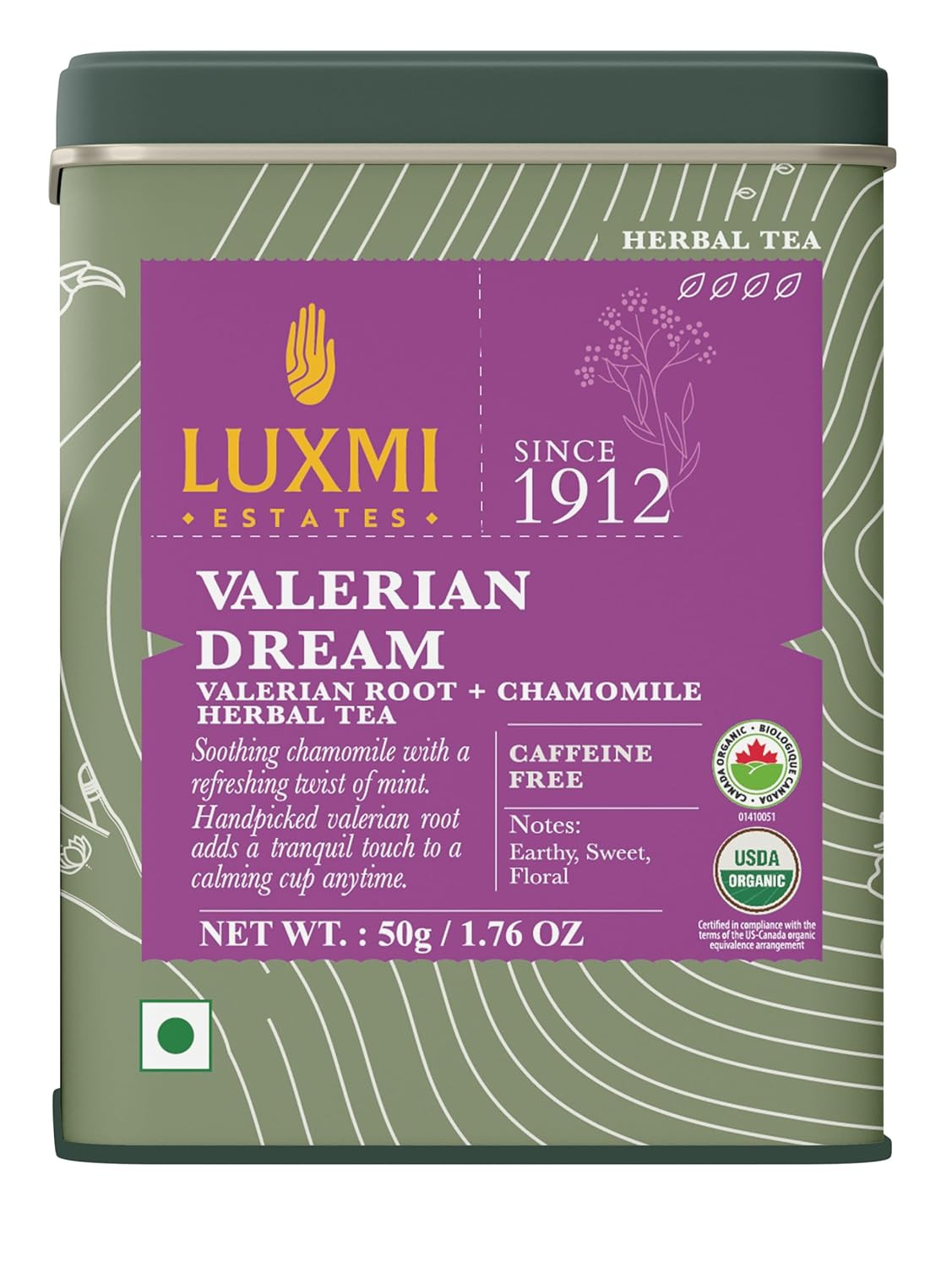Estates – Valerian Dream – Organic Valerian Root Tea for Sleep – Loose Leaf – 50